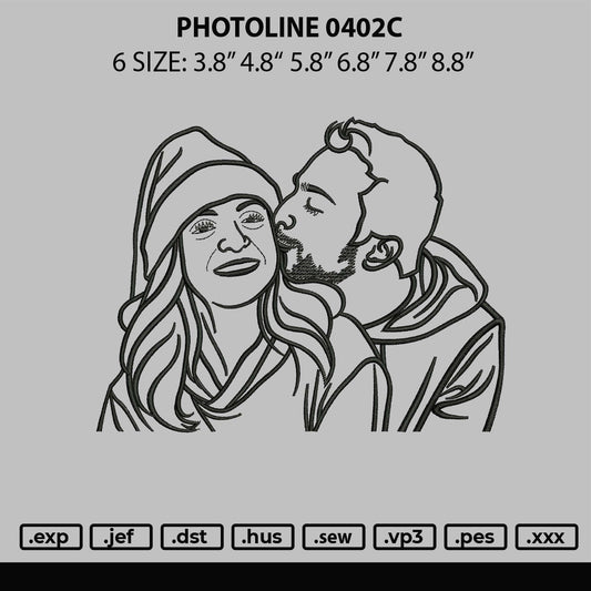 Photoline 0402c Embroidery File 6 sizes
