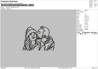 Photoline 0402c Embroidery File 6 sizes