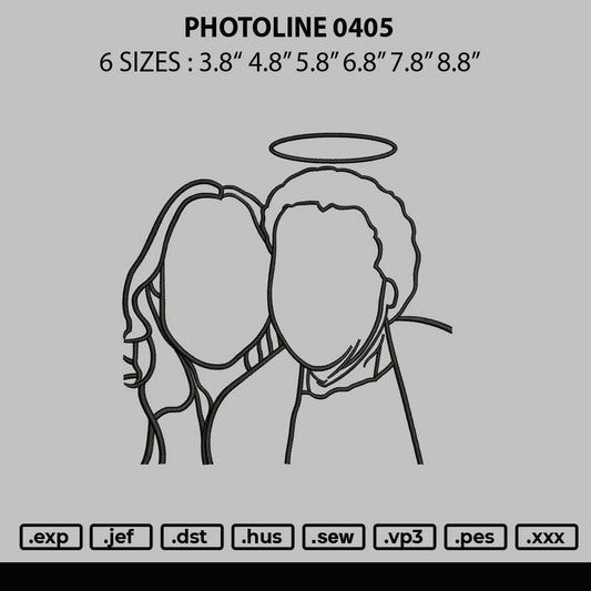 Photoline 0405 Embroidery File 6 sizes