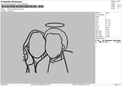 Photoline 0405 Embroidery File 6 sizes