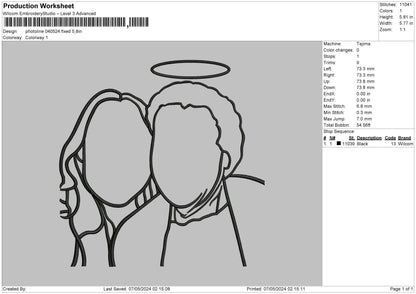 Photoline 0405 Embroidery File 6 sizes