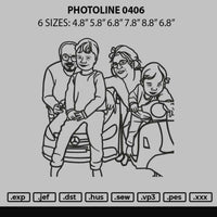 Photoline 0406 Embroidery File 6 sizes