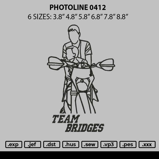 Photoline 0412 Embroidery File 6 sizes
