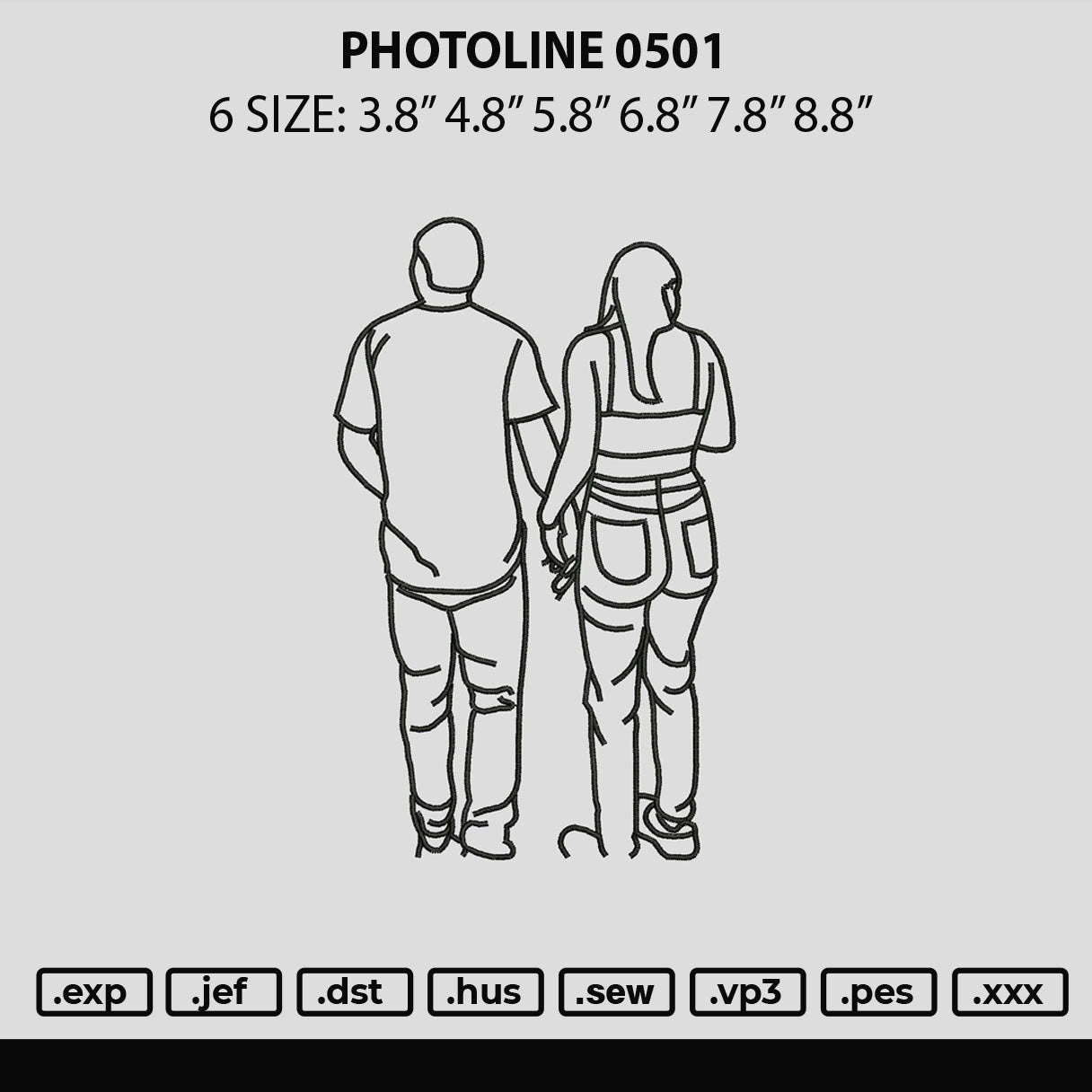 Photoline 0501 Embroidery File 6 sizes