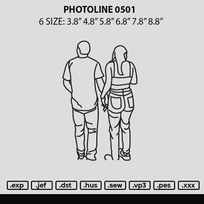 Photoline 0501 Embroidery File 6 sizes
