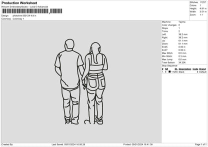 Photoline 0501 Embroidery File 6 sizes