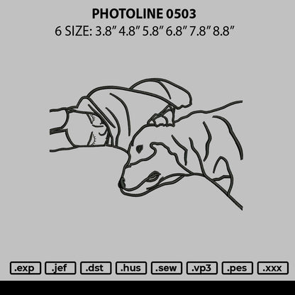 Photoline 0503 Embroidery File 6 sizes