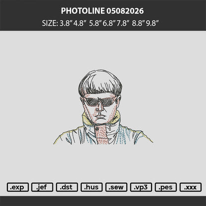 photoline 050826 Embroidery Machine Design File 6 sizes