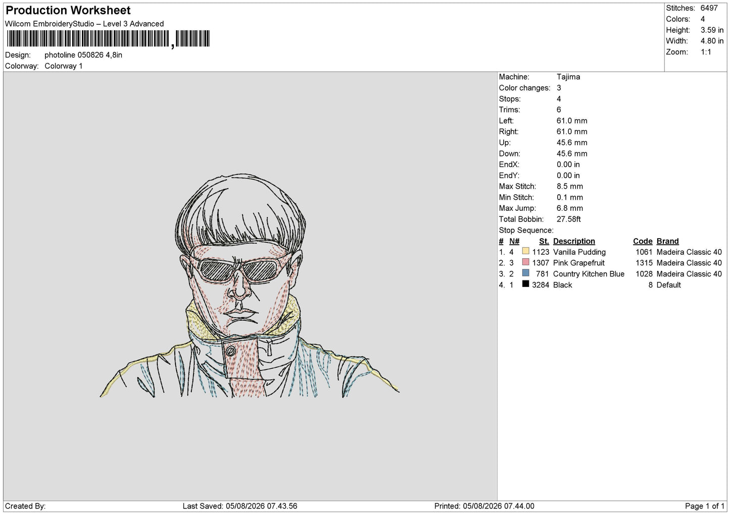 photoline 050826 Embroidery Machine Design File 6 sizes