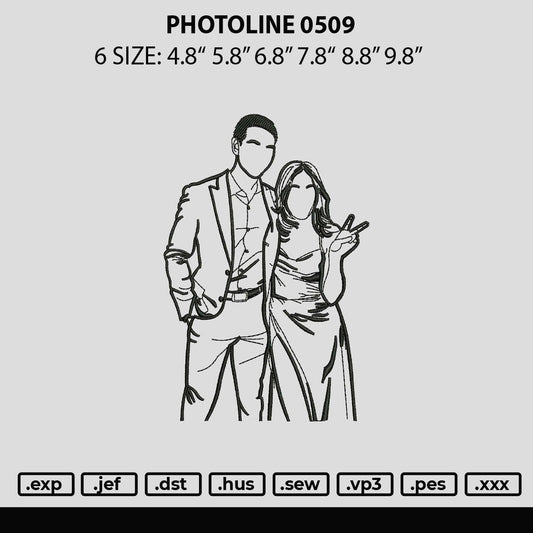 Photoline 0509 Embroidery File 6 sizes