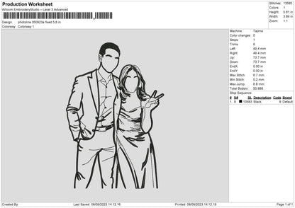 Photoline 0509 Embroidery File 6 sizes
