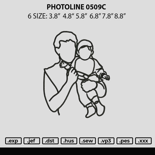 Photoline 0509c Embroidery File 6 sizes
