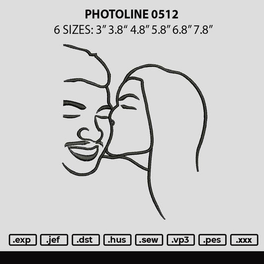 Photoline 0512 Embroidery File 6 sizes
