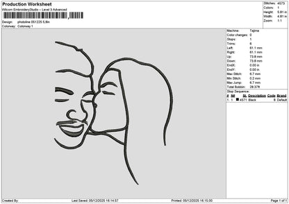 Photoline 0512 Embroidery File 6 sizes