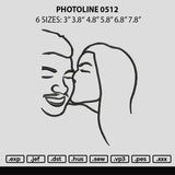 Photoline 0512 Embroidery File 6 sizes