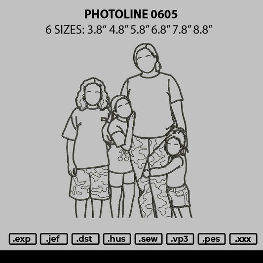 Photoline 0605 Embroidery File 6 sizes