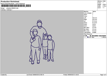 Photoline 0606 Embroidery File 6 sizes