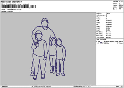 Photoline 0606 Embroidery File 6 sizes