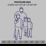 Photoline 0606 Embroidery File 6 sizes