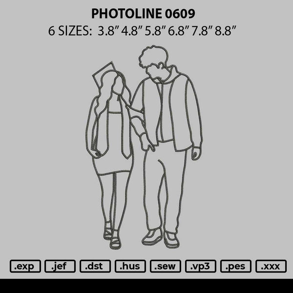 Photoline 0609 Embroidery File 6 sizes