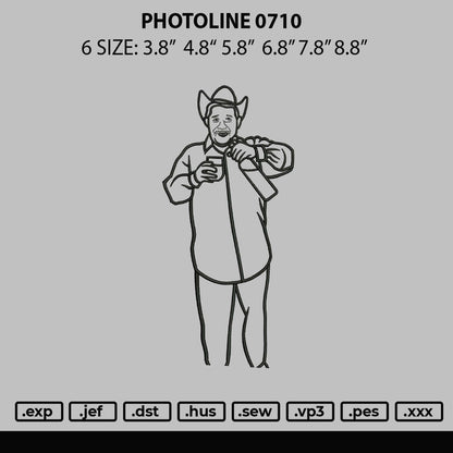 Photoline 0710 Embroidery File 6 sizes