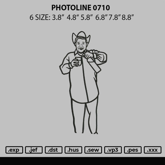 Photoline 0710 Embroidery File 6 sizes