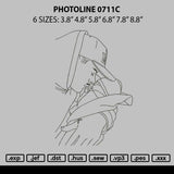 Photoline 0711c Embroidery File 6 sizes