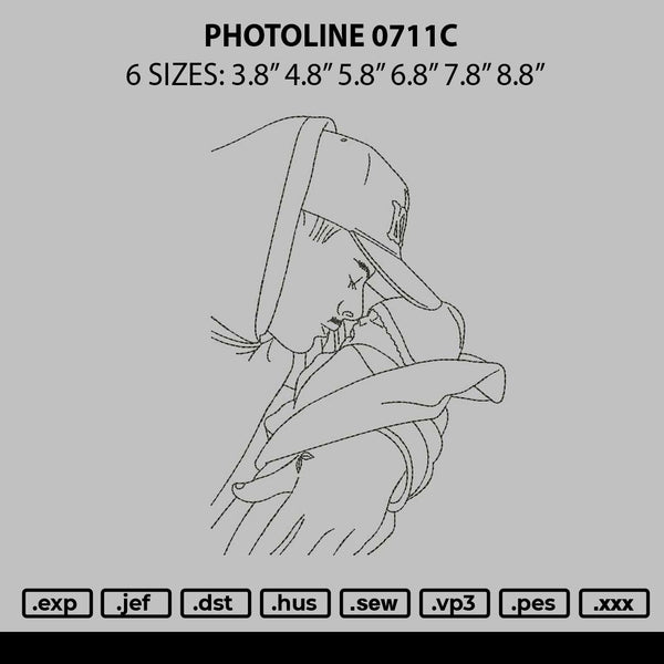 Photoline 0711c Embroidery File 6 sizes