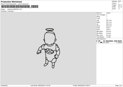 Photoline 0802 Embroidery File 6 sizes