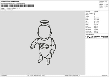 Photoline 0802 Embroidery File 6 sizes