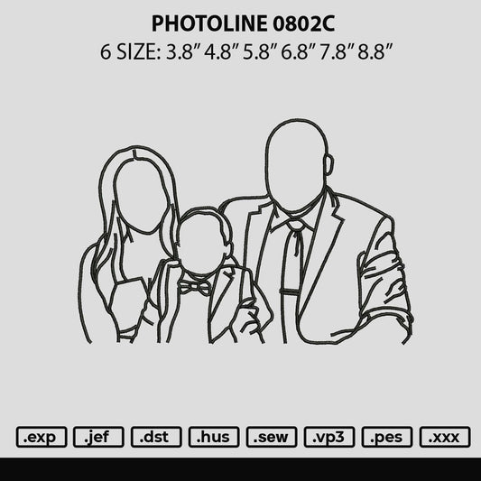 Photoline 0802c Embroidery File 6 sizes