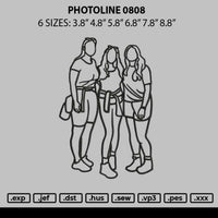 Photoline 0808 Embroidery File 6 sizes