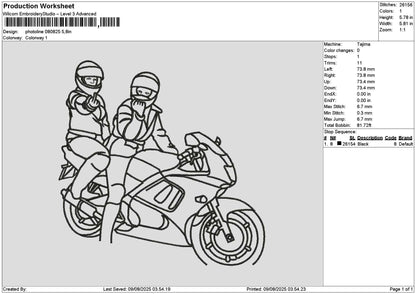 Photoline 0808 Embroidery File 6 sizes