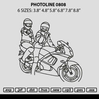 Photoline 0808 Embroidery File 6 sizes