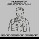 Photoline 0812 Embroidery File 6 sizes