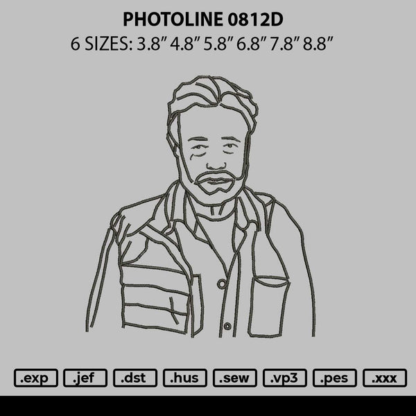 Photoline 0812 Embroidery File 6 sizes