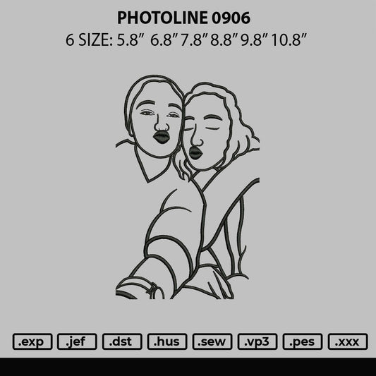 Photoline 0906 Embroidery File 6 sizes