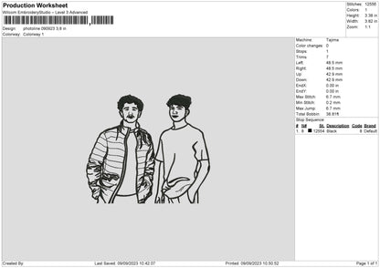 Photoline 0923 Embroidery File 6 sizes
