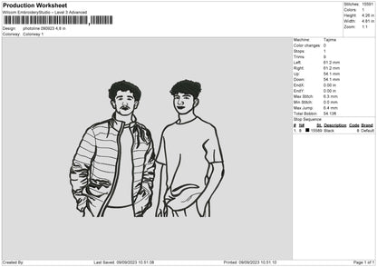 Photoline 0923 Embroidery File 6 sizes