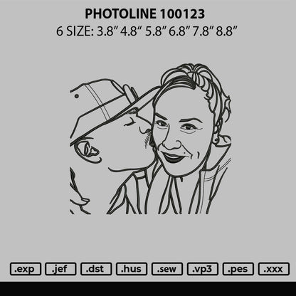Photoline 100123 Embroidery File 6 sizes