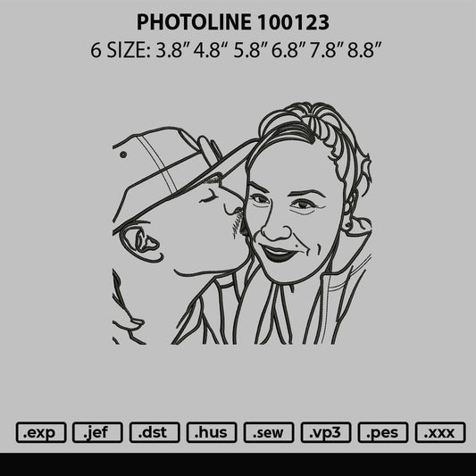 Photoline 100123 Embroidery File 6 sizes