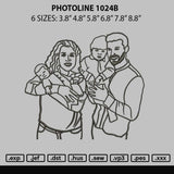 Photoline 1024b Embroidery File 6 sizes