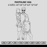 Photoline 1006 Embroidery File 6 sizes