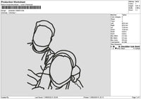 Photoline 1009 Embroidery File 6 sizes