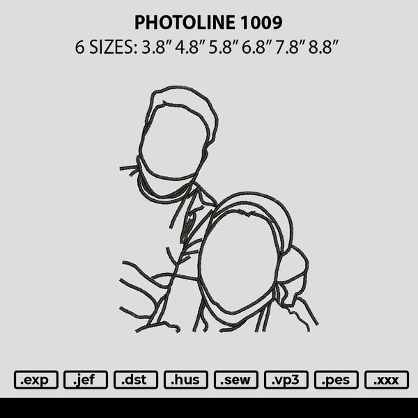 Photoline 1009 Embroidery File 6 sizes