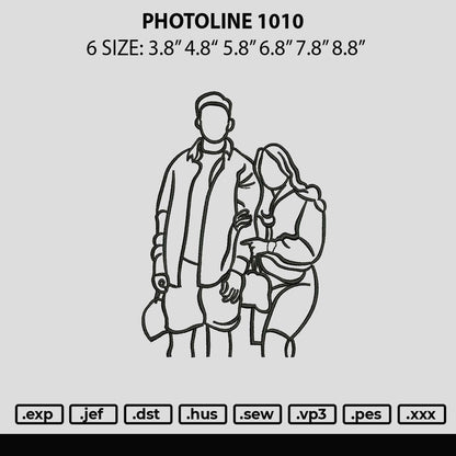 Photoline 1010 Embroidery File 6 sizes