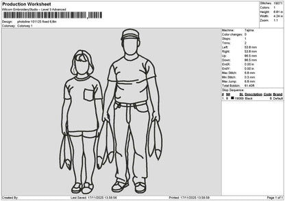 Photoline 1011 Embroidery File 6 sizes