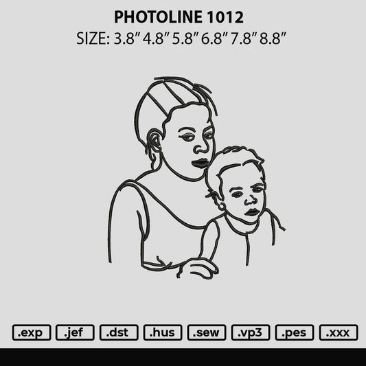 Photoline 1012 Embroidery File 6 sizes