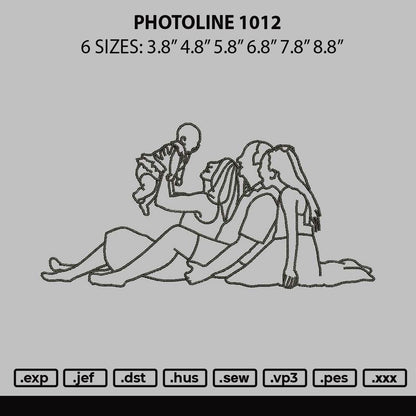 Photoline 1012 Embroidery File 6 sizes