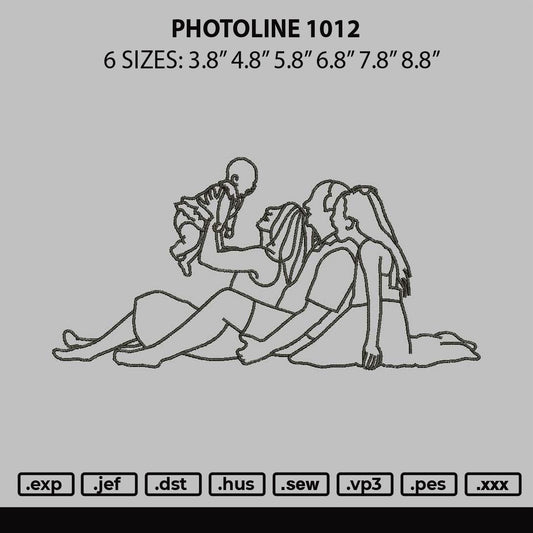 Photoline 1012 Embroidery File 6 sizes